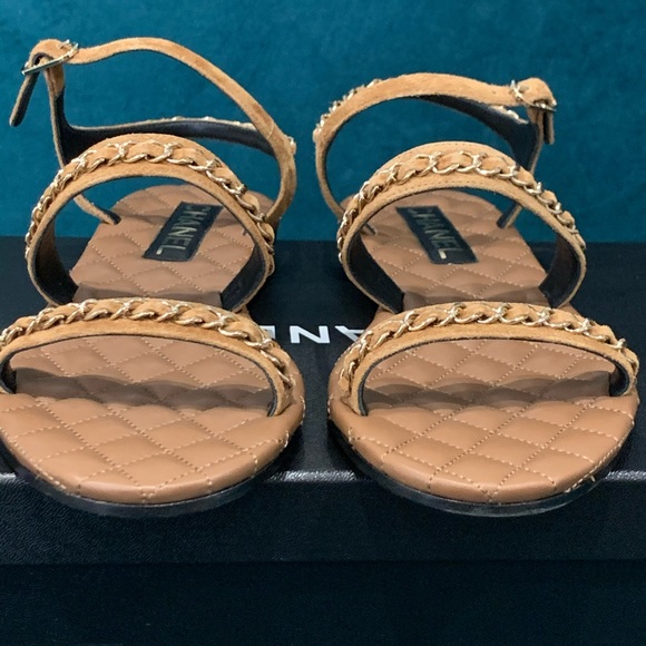 Sold- Chanel Sandals size 37.5 - Picture 4 of 6